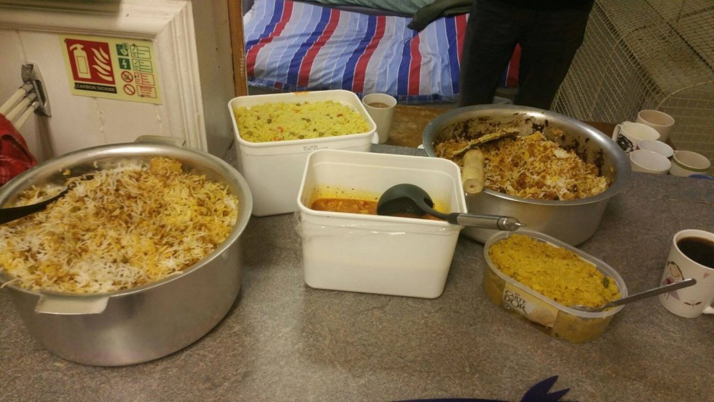 Volunteers from our Newham branch helped and provided food at Newham's Newway homeless night shelter in March 2017