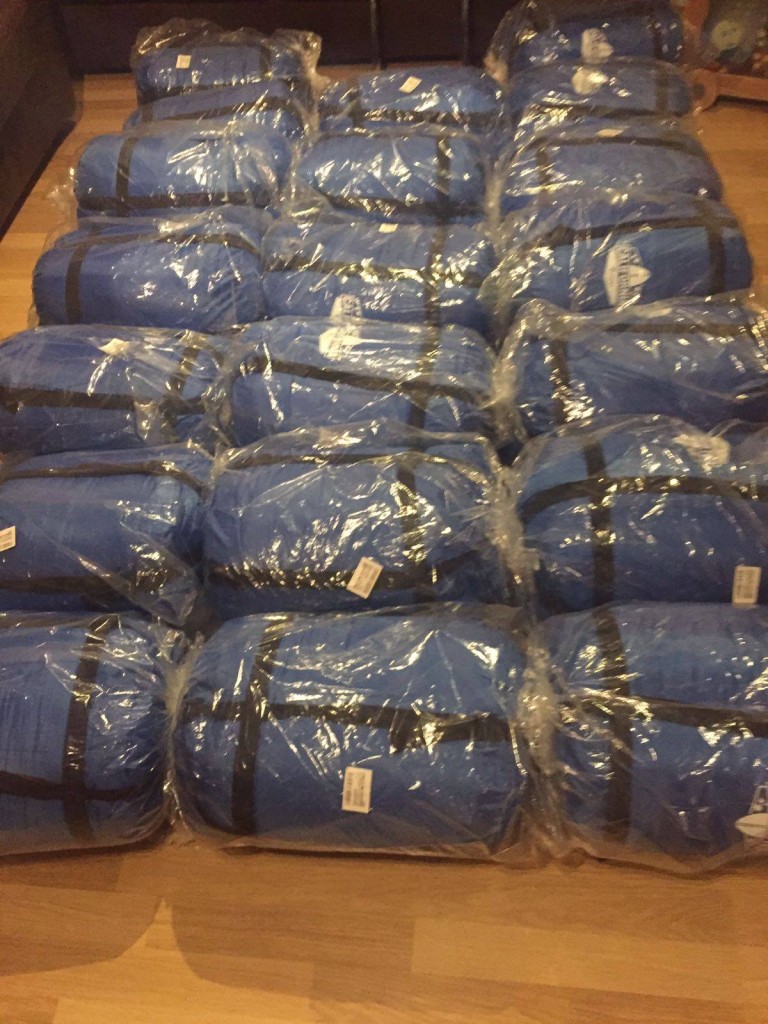 Sleeping bags brought to help assist Newham's homeless in January 2017